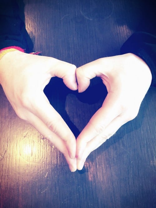 love, heart, hands