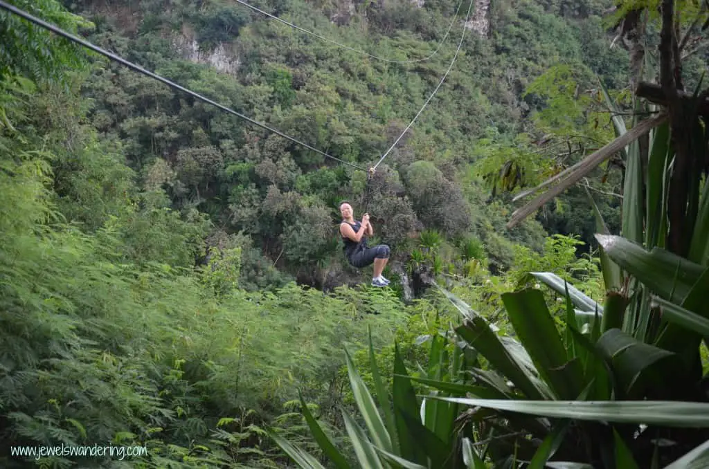 Mauritius, Casela, Zip Lining