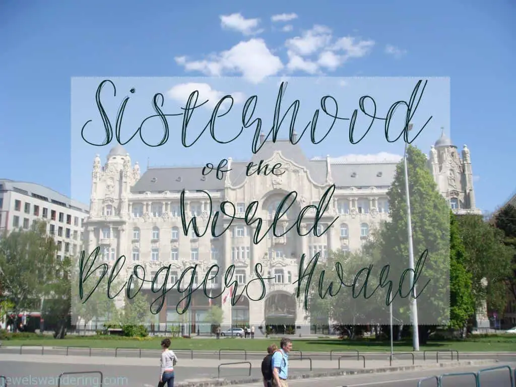Sisterhood of the Bloggers Award