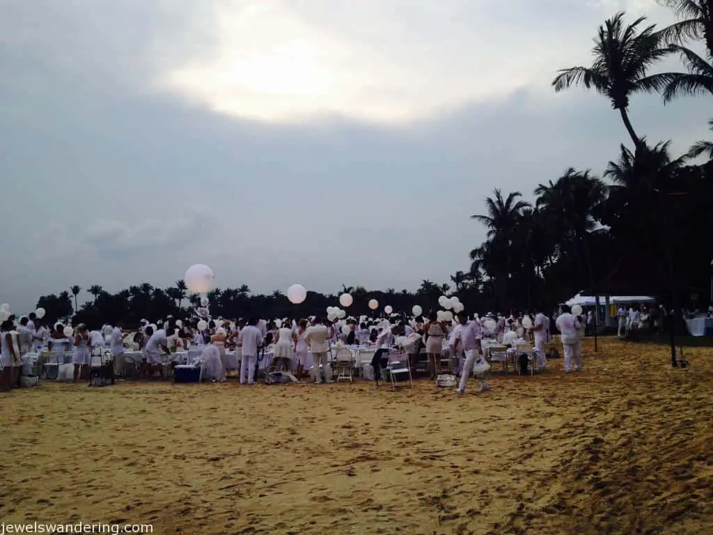 Diner en Blanc, Singapore, Tanjong Beach