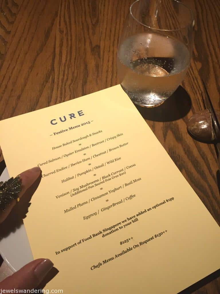 Cure Restaurant, Singapore