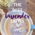 Latte art in lavender