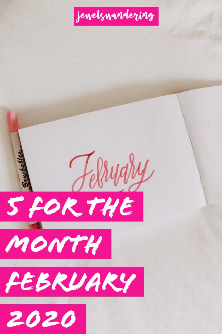 Notebook with February on the cover